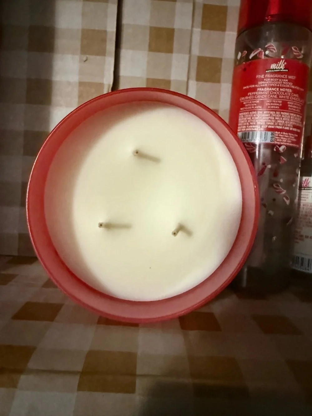 Bath & Body Works MILK Peppermint Bark Truffle Trio - Red